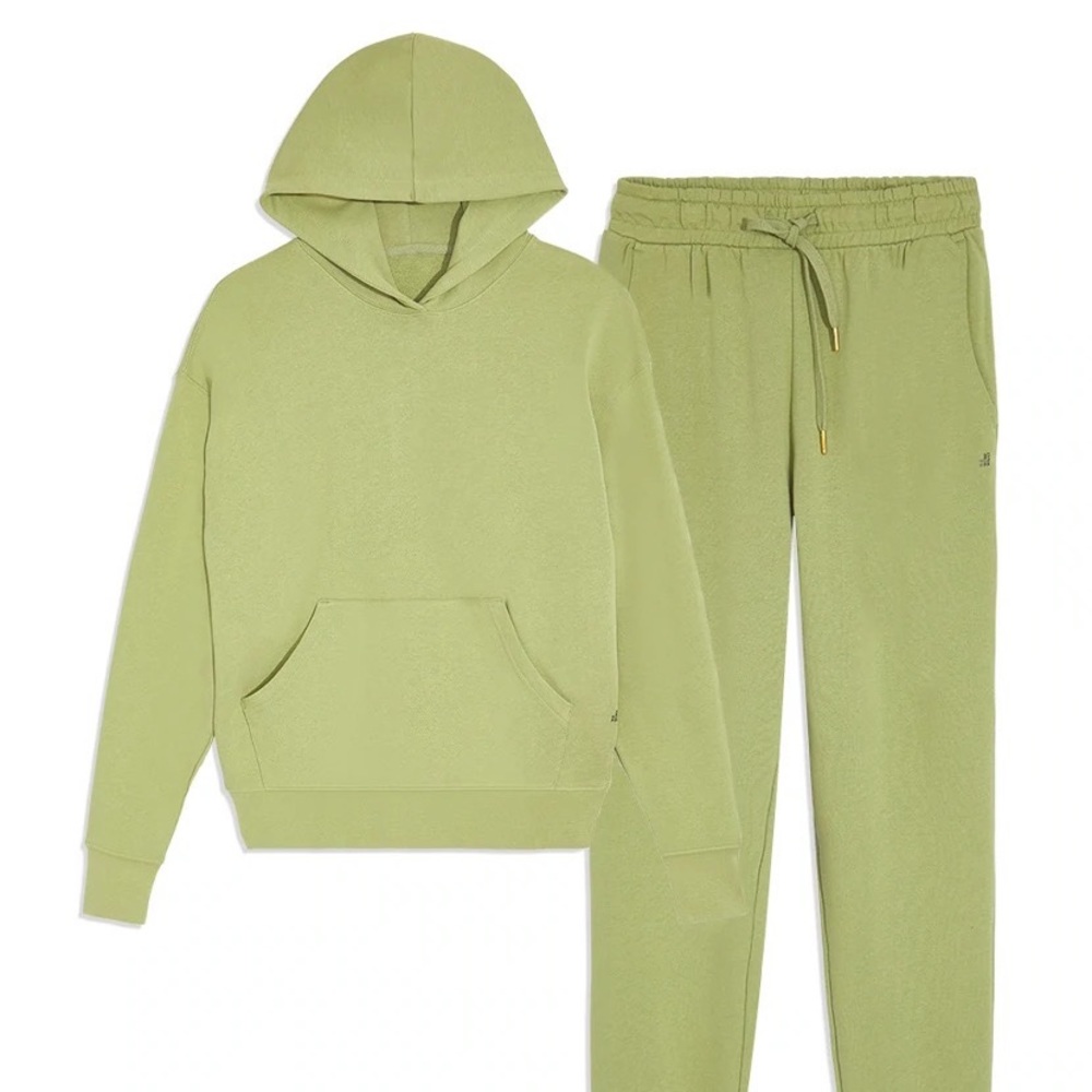 NWT WeWoreWhat sage green SET of hoodie and sweatpants